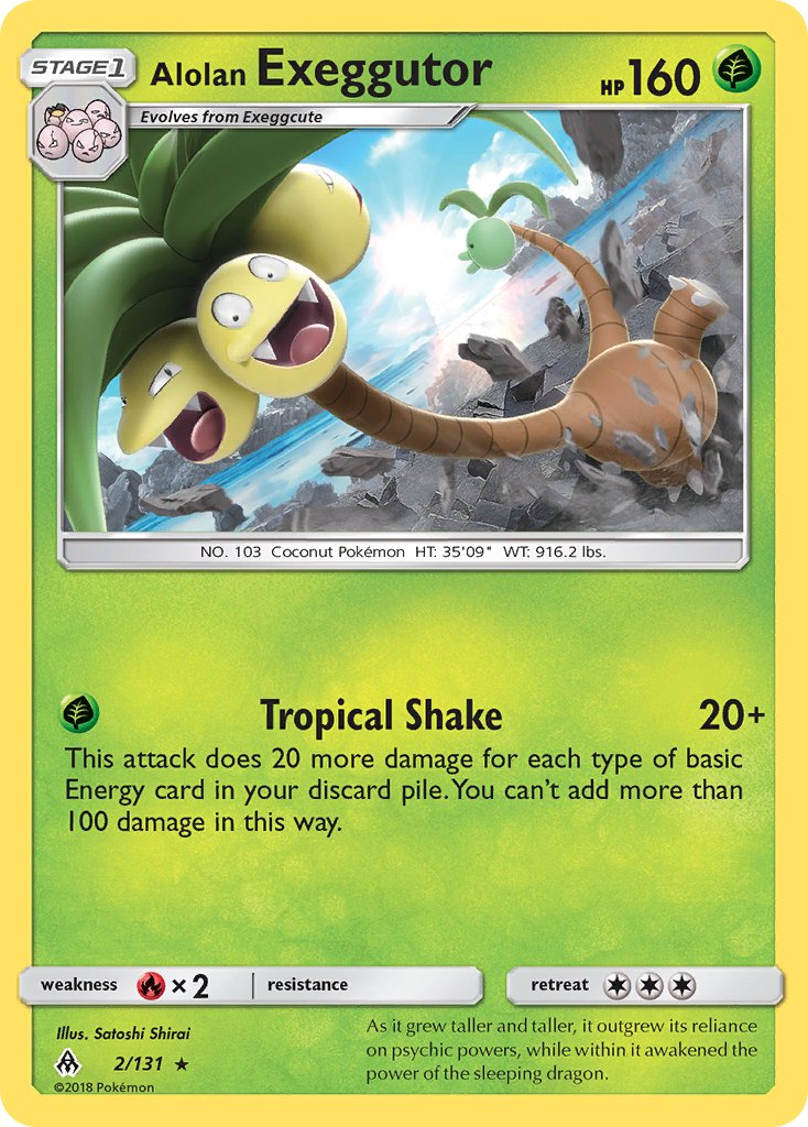 Alolan Exeggutor - 002/131 (FLI) Rare - Near Mint