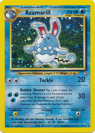 Azumarill (2/111) Heavy Play Unlimited Holofoil