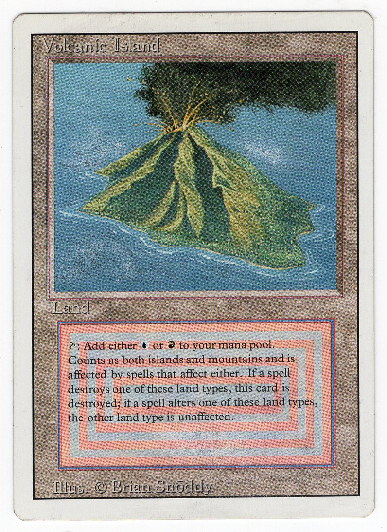 Volcanic Island (3ED-R) Damaged