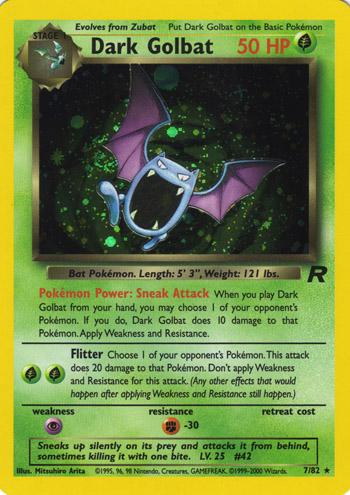 Dark Golbat - 07/82 (TR) Rare Lightly Played Holofoil Unlimited