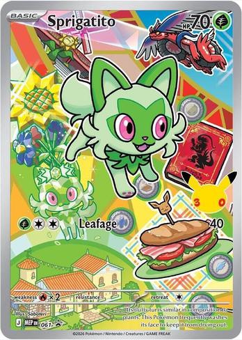 Sprigatito - 061 (MEP)  Promo Near Mint Holofoil