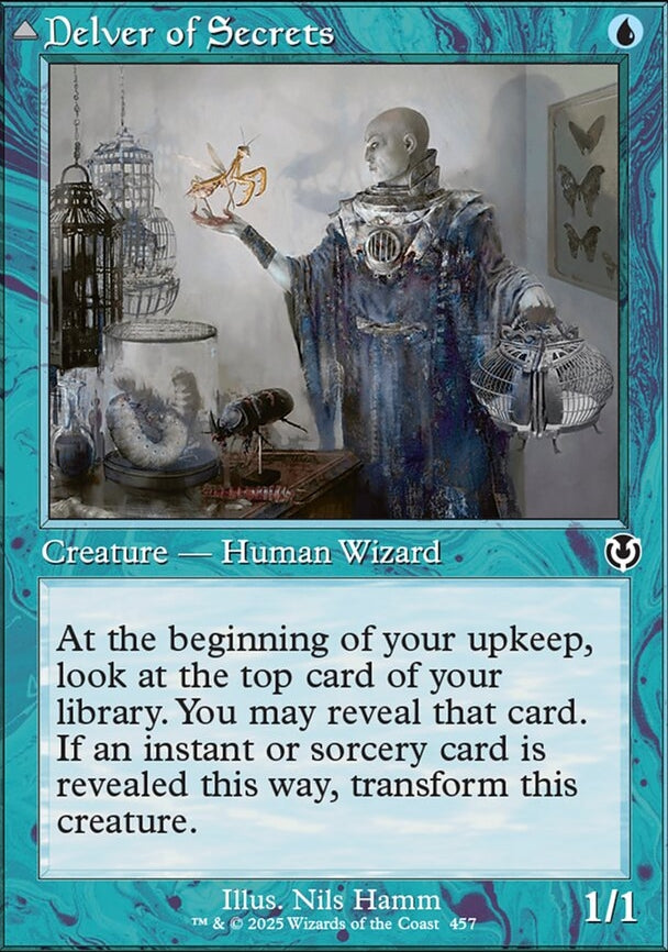 Delver of Secrets // Insectile Aberration [ #0457 Retro Frame ] (INR-C-FOIL)