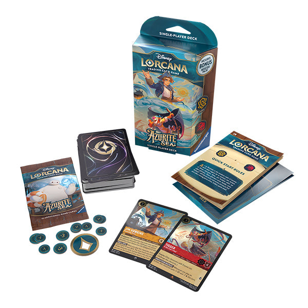 Lorcana TCG: Azurite Sea - Starter Deck: Amber / Ruby (Release Date: 11.15.24) (Available online 11.25.24)