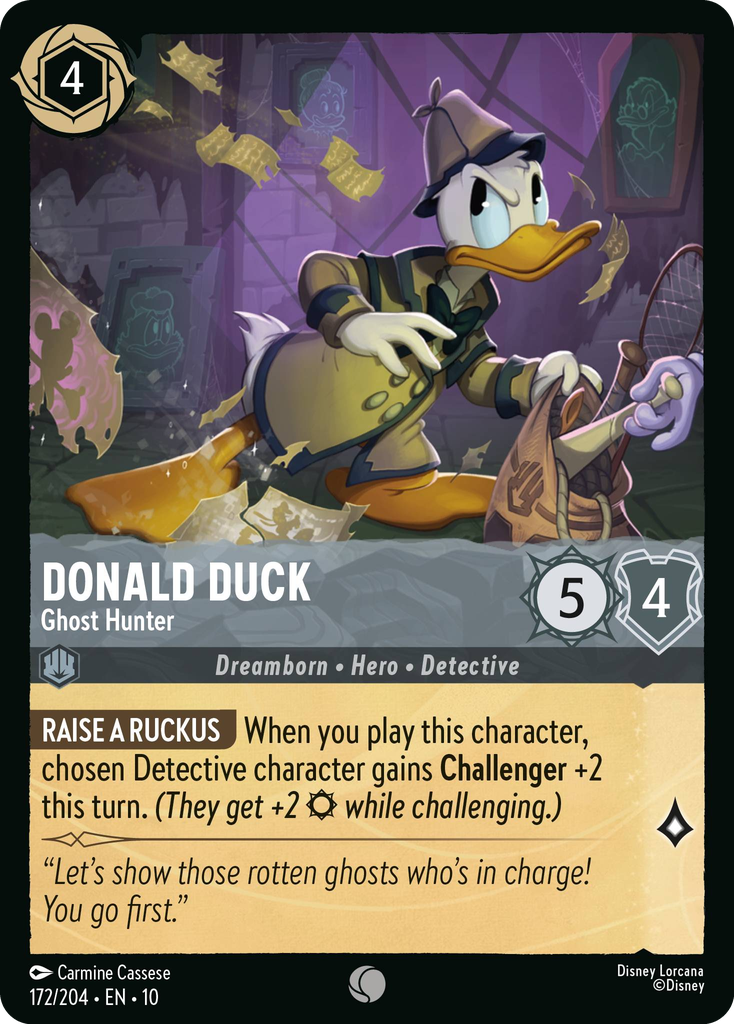 Donald Duck - Ghost Hunter (172/204 - Whispers in the Well) Common