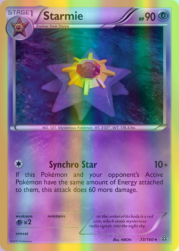 Starmie - 073/160 (PRC) Rare - Near Mint Reverse Holofoil