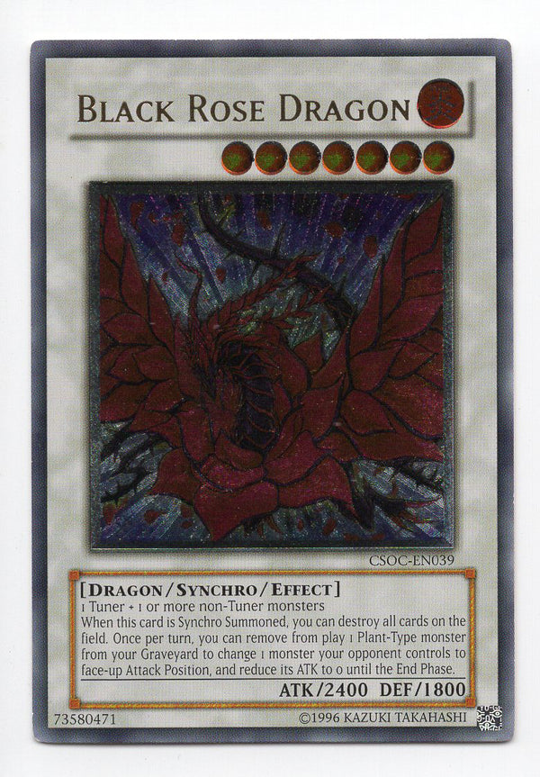 Black Rose Dragon (CSOC-EN039) Ultimate Rare - Light Play Unlimited