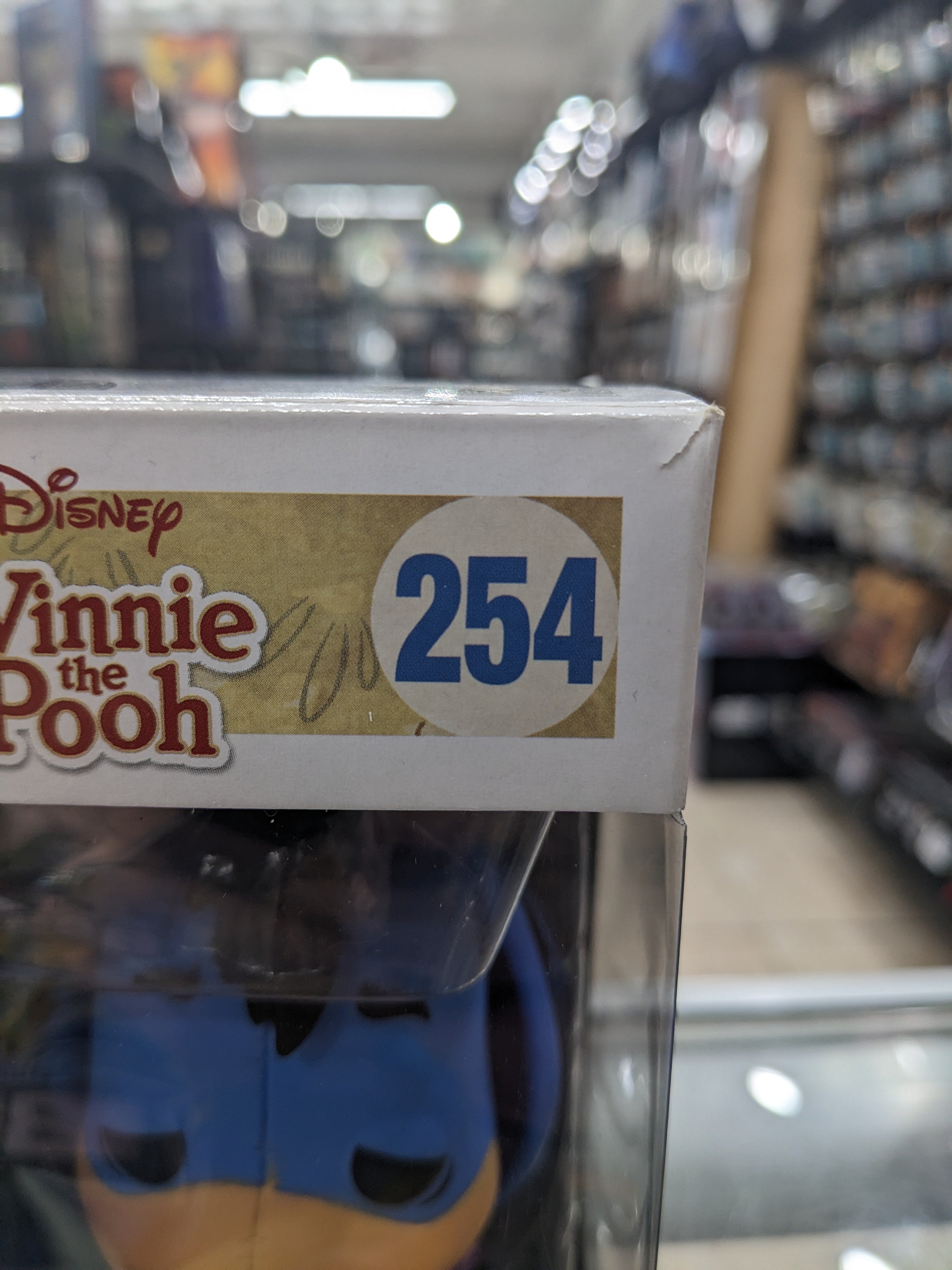 POP Figure: Disney Winnie the Pooh #0254 - Eeyore (Blue, Barnes and Noble Exclusive) Damaged Box