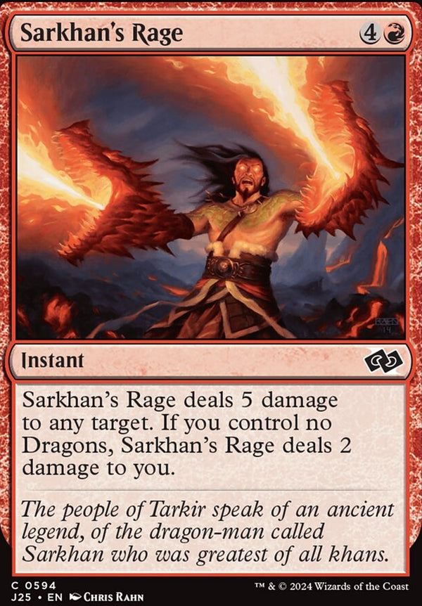 Sarkhan's Rage [#0594] (J25-C)