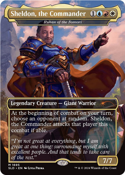 Sheldon, the Commander - Ruhan of the Fomori [#1695 Borderless] (SLD-FOIL)