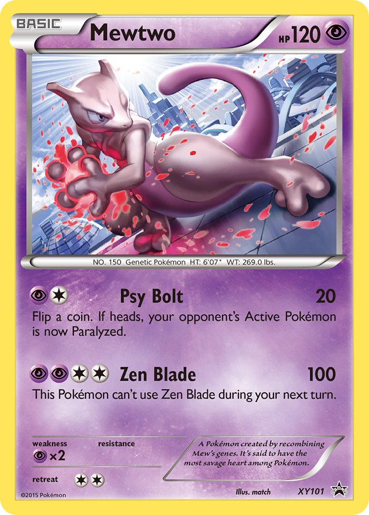 Mewtwo - XY101 (XY:PR) Promo - Near Mint Holofoil