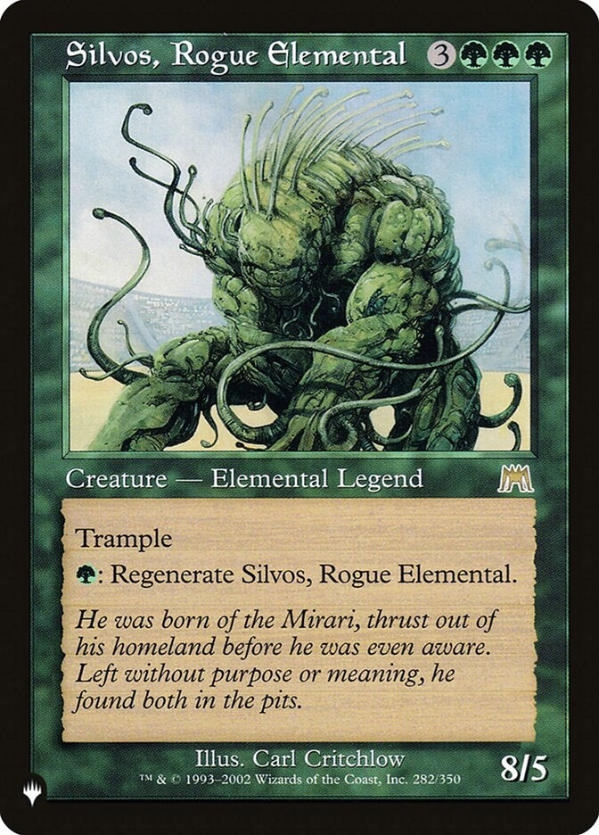 Silvos, Rogue Elemental (ONS-R-LIST)