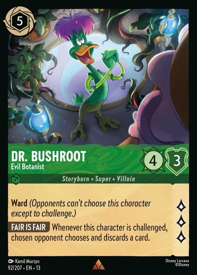 Dr. Bushroot - Evil Botanist (092/204 - Attack of the Vine!) Rare