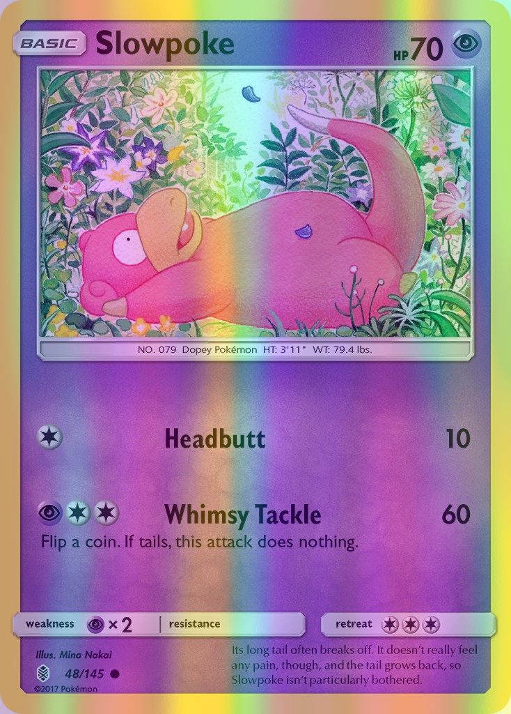 Slowpoke - 048/145 (SM:GRI) Common - Near Mint Reverse Holofoil
