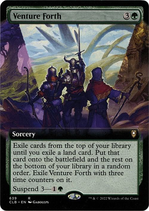 Venture Forth [#639 Extended Art Commander Decks] (CLB-R)