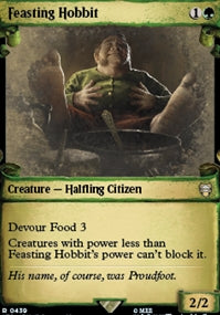 Feasting Hobbit [#0439 Silverfoil Holiday] (LTC-R)