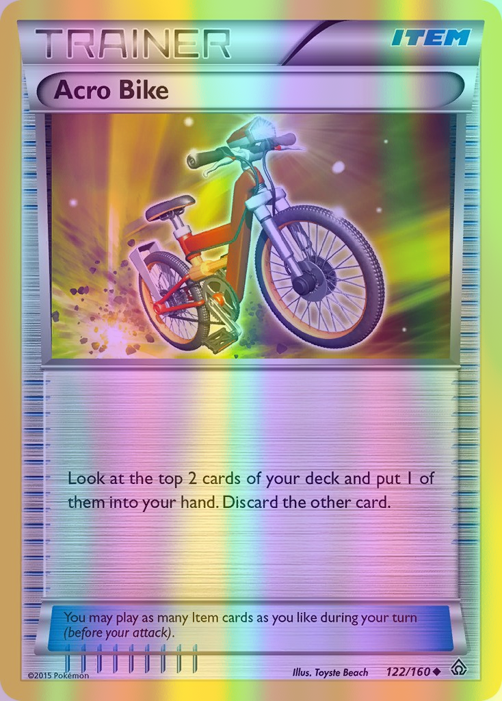 Acro Bike - 122/160 (PRC) Uncommon - Near Mint Reverse Holofoil