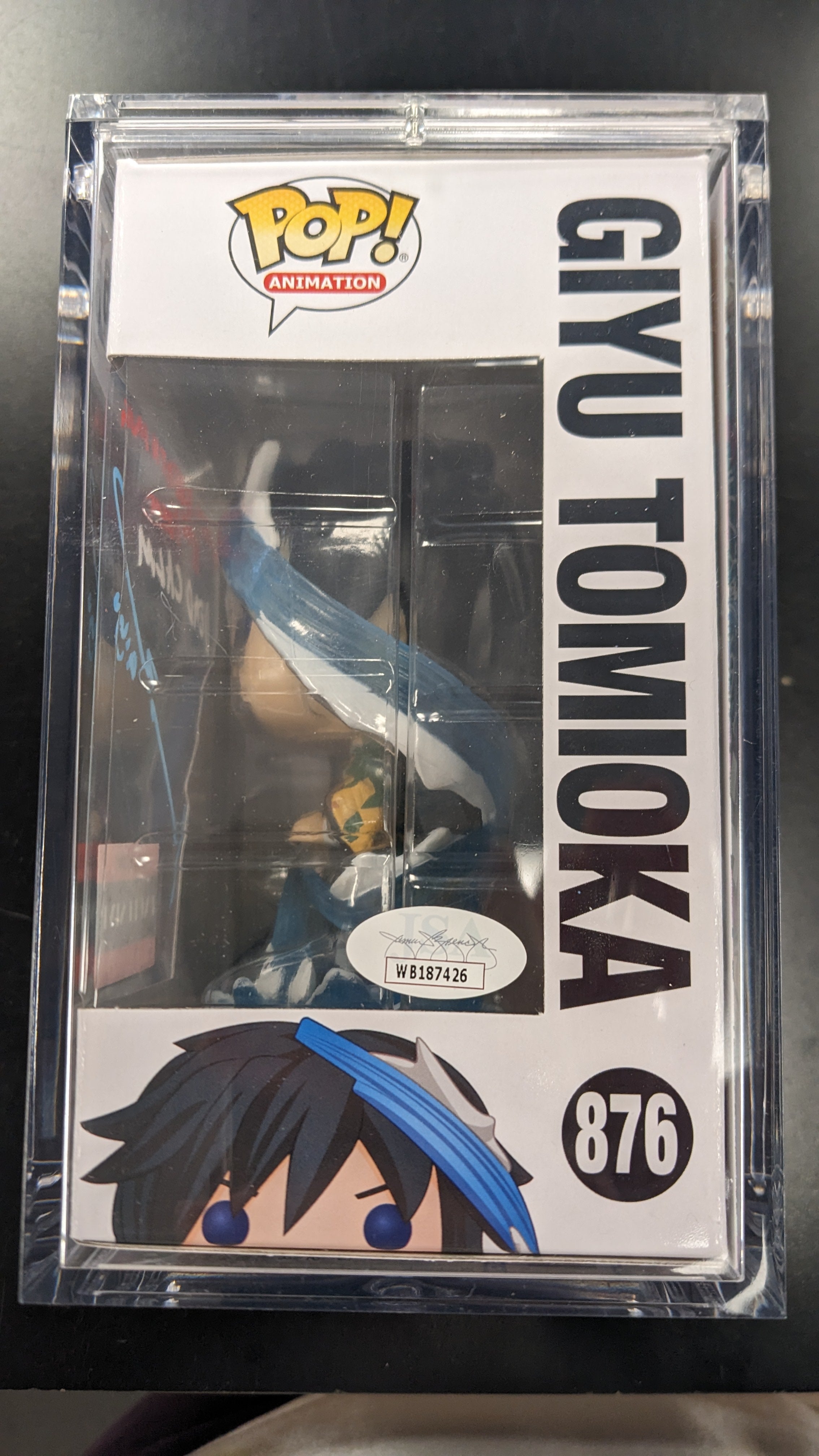 POP Figure: Demon Slayer #0876 - Giyu Tomioka (AAA) (Signed w/ JSA Certification)