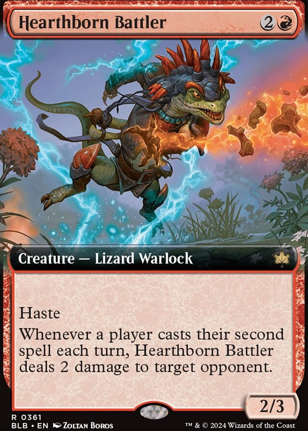 Hearthborn Battler [#0361 Extended Art] (BLB-R-FOIL)
