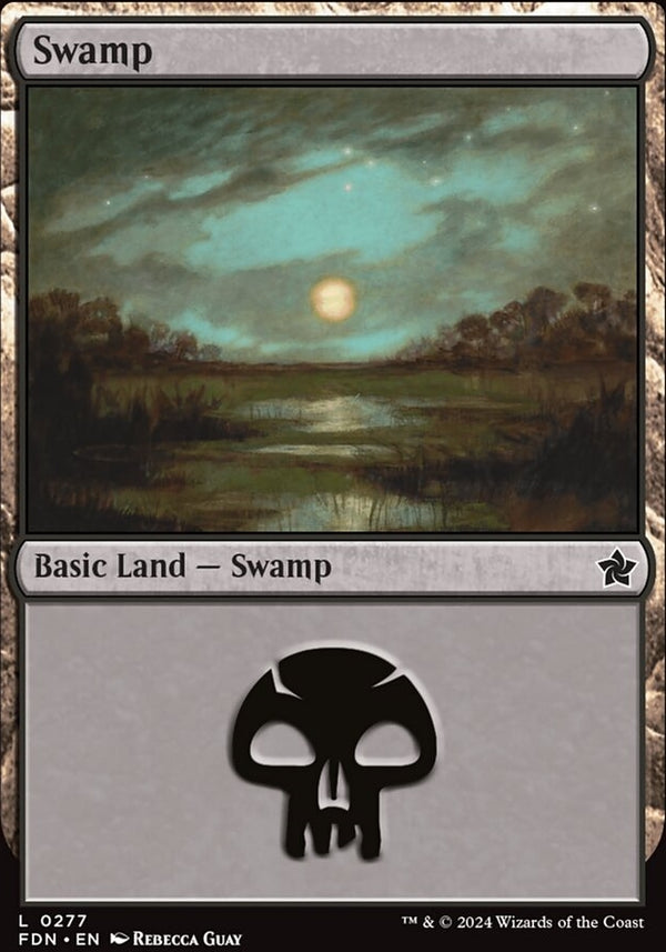 Swamp [#0277 Full Art] (FDN-C-FOIL)