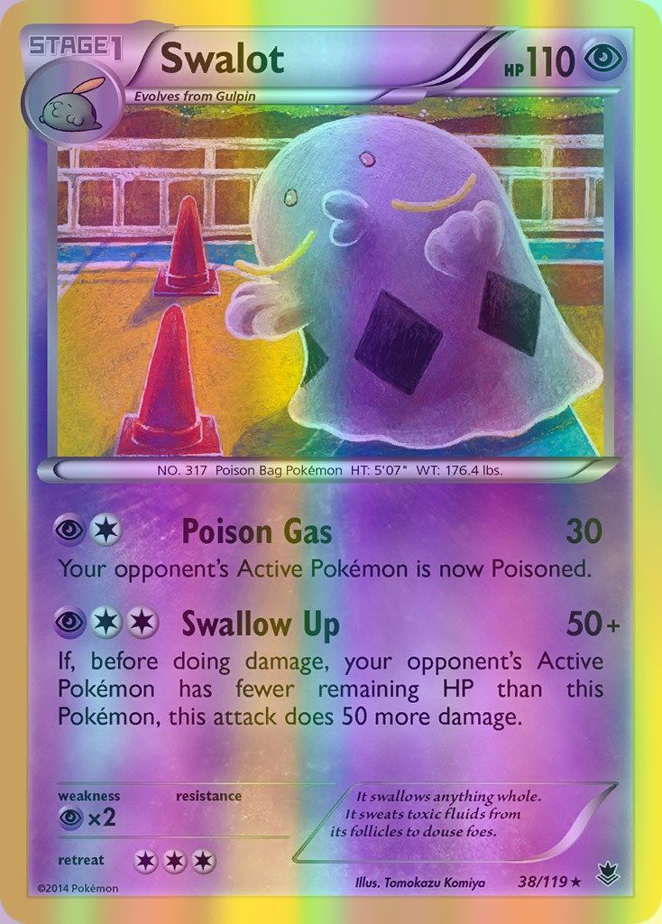 Swalot - 038/119 (PHF) Rare - Near Mint Reverse Holofoil