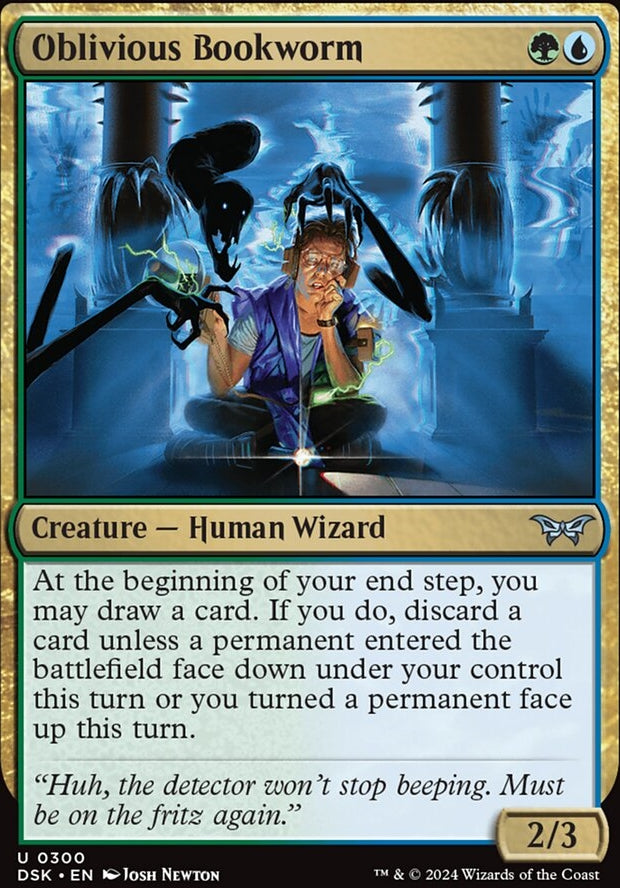 Oblivious Bookworm [#0300 Lurking Evil Art Variant] (DSK-U)