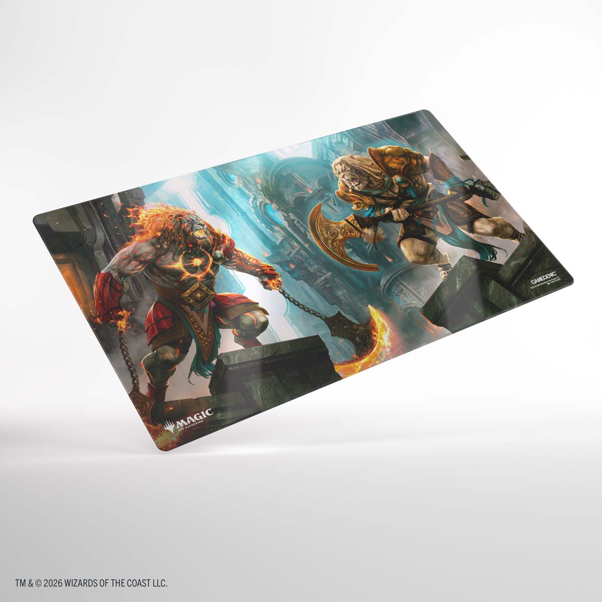 GameGenic: Shiny Playmat - MTG: Reality Fracture - Ajani, Path of Vengeance/Ajani, Counterattack Leader