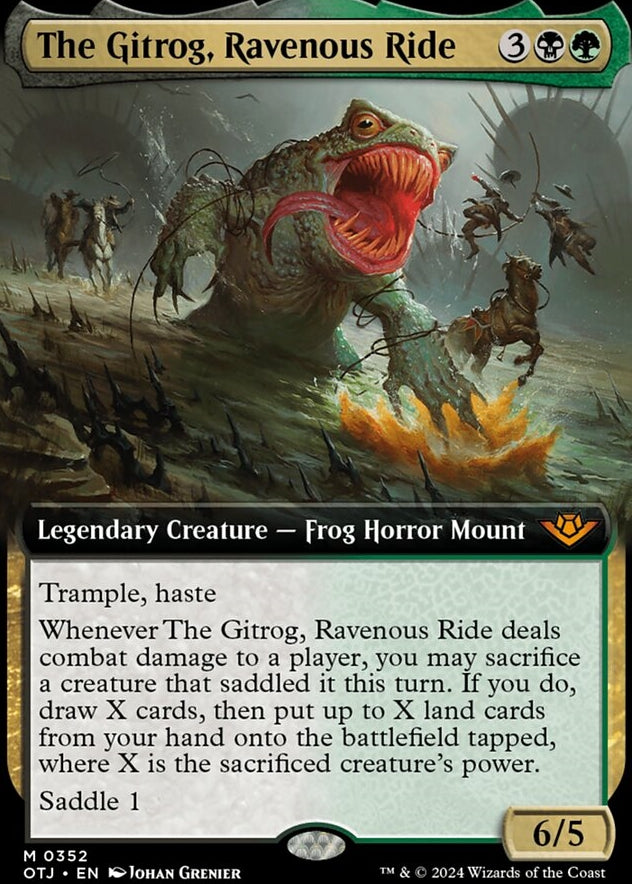 The Gitrog, Ravenous Ride [#0352 Extended Art] (OTJ-M-FOIL)
