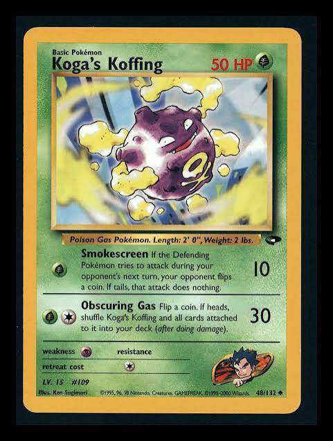 Koga's Koffing-048/132(G2) Uncommon Near Mint Unlimited