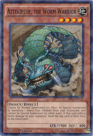 Aztekipede, the Worm Warrior (Shatterfoil) (BP03-EN041) Shatterfoil Rare - Near Mint 1st Edition