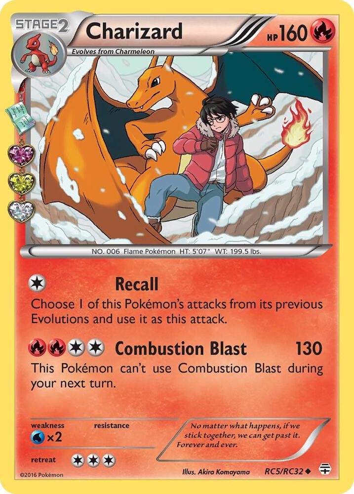 Charizard - RC5/RC32 (GEN:RC) Uncommon - Moderate Play Holofoil