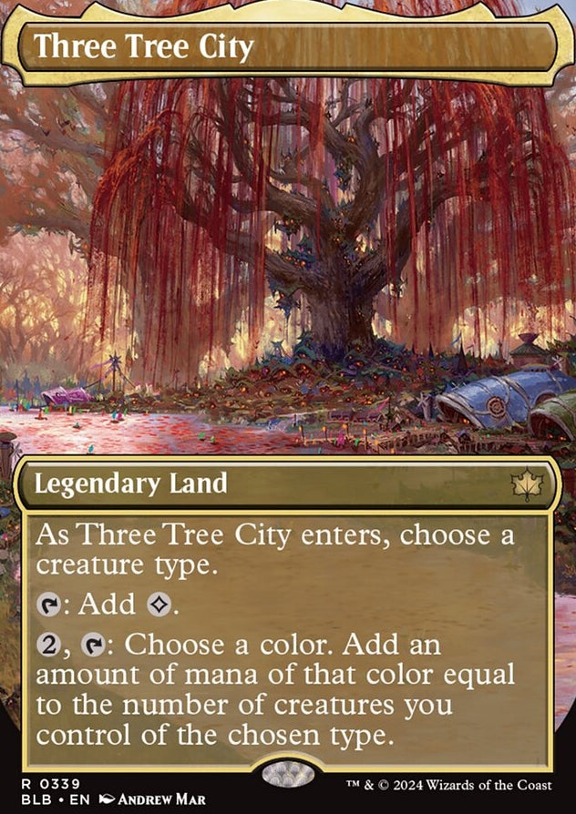 Three Tree City [#0339 Borderless] (BLB-R-FOIL)