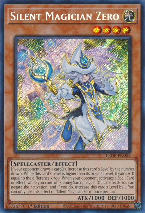 Silent Magician Zero (LEDE-EN003) Secret Rare - Near Mint 1st Edition