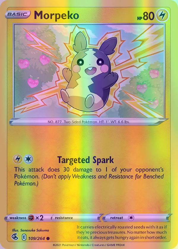 Morpeko - 109/264 (SWSH08) Common - Near Mint Reverse Holofoil