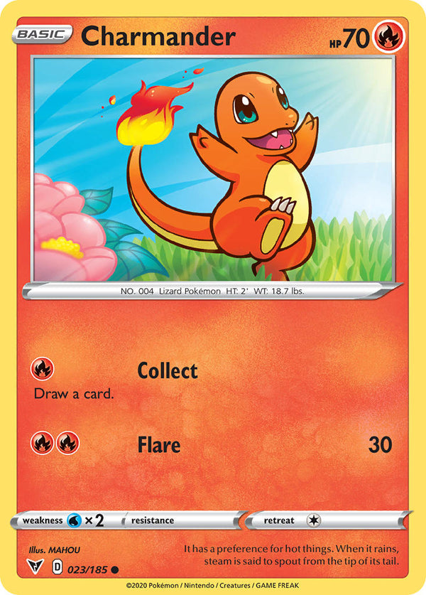 Charmander - 023/185 (SWSH04) Common - Near Mint