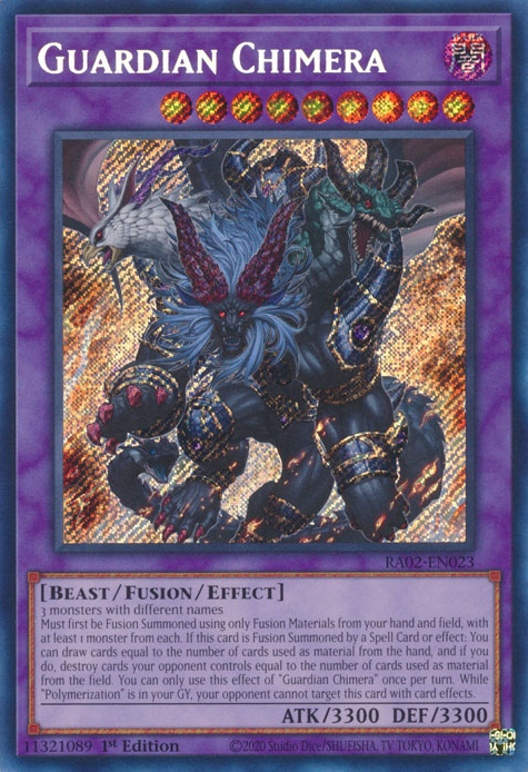 Guardian Chimera (RA02-EN023) Secret Rare - Near Mint 1st Edition