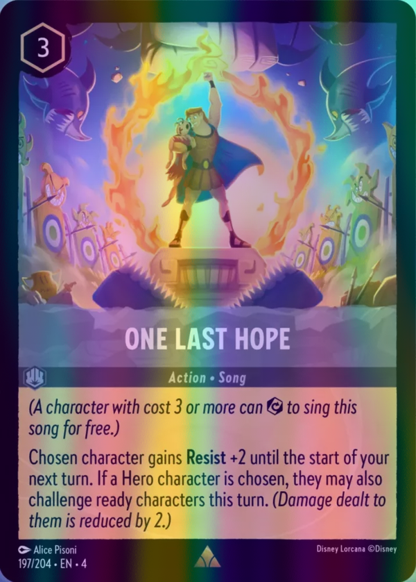 One Last Hope (Ursula's Return 197/204) Rare - Near Mint Cold Foil
