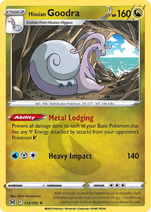 Hisuian Goodra - 134/196 (SWSH11) Holo Rare - Near Mint Holofoil