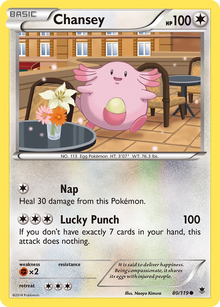 Chansey - 080/119 (PHF) Common - Near Mint