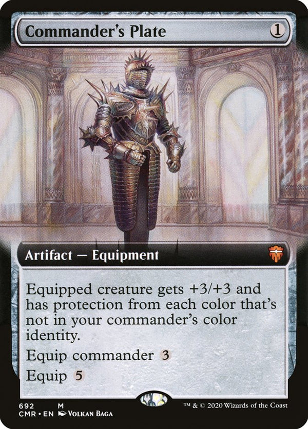 Commander's Plate [#692 Extended Art] (CMR-M-FOIL)