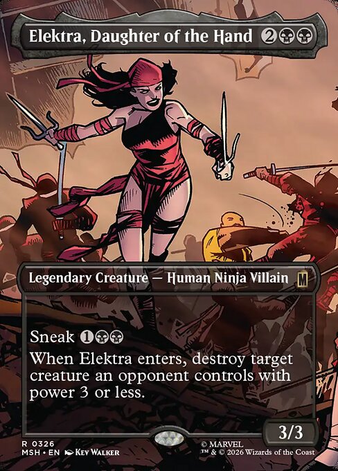 Elektra, Daughter of the Hand [ #0326 Borderless Scene ] (MSH-R)