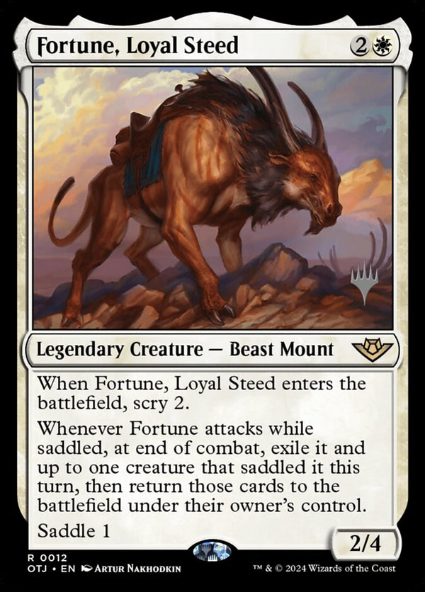 Fortune, Loyal Steed [#0012] (OTJ-R-PP-FOIL)