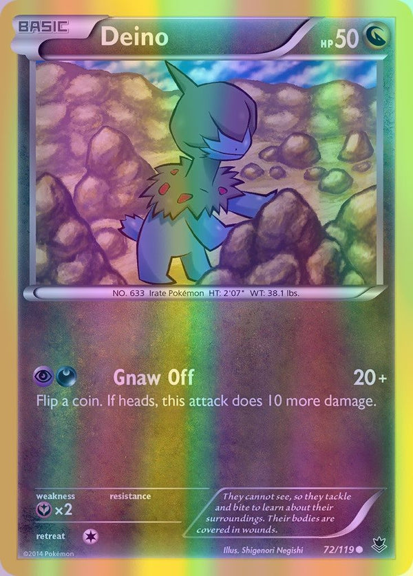 Deino - 072/119 (PHF) Common - Near Mint Reverse Holofoil