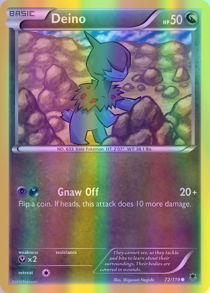 Deino - 072/119 (PHF) Common - Near Mint Reverse Holofoil