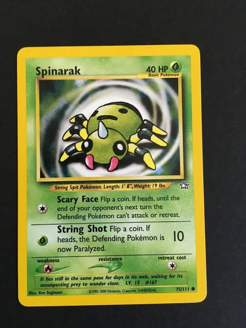 Spinarak-075/111 (N1) Common  Near Mint Unlimited