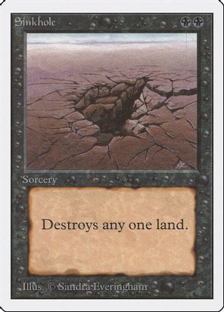 Sinkhole (2ED-C) Moderate Play
