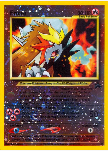 Entei (34) WoTC Movie Promo Light Play