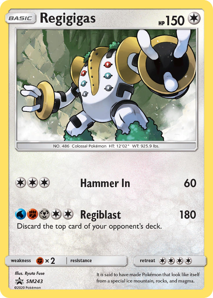 Regigigas - SM243 (SM:PR) Promo - Near Mint Holofoil