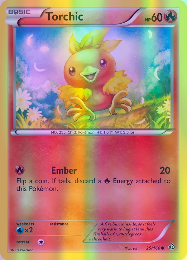 Torchic - 025/160 (PRC) Common - Near Mint Reverse Holofoil