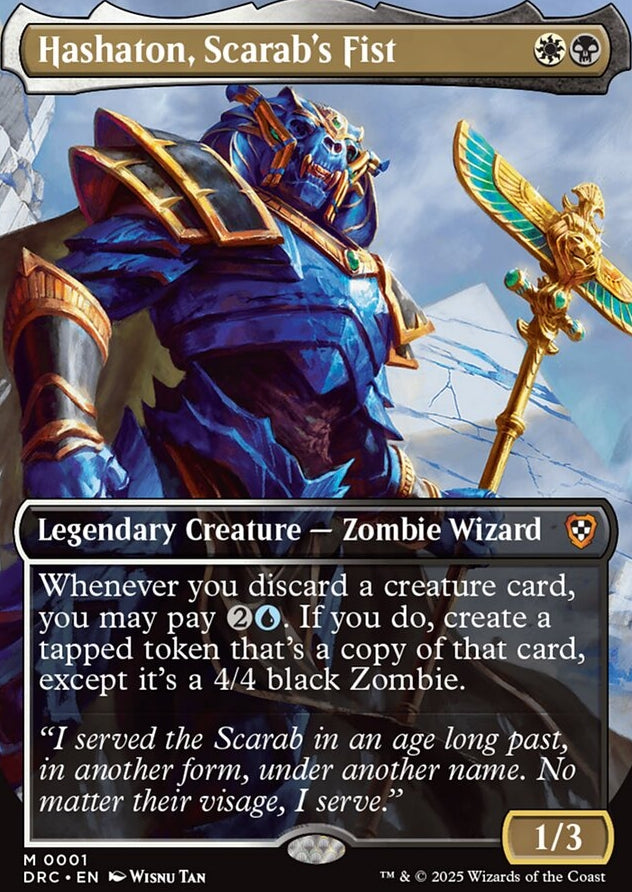 Hashaton, Scarab's Fist [ #0001 Borderless ] (DRC-M)