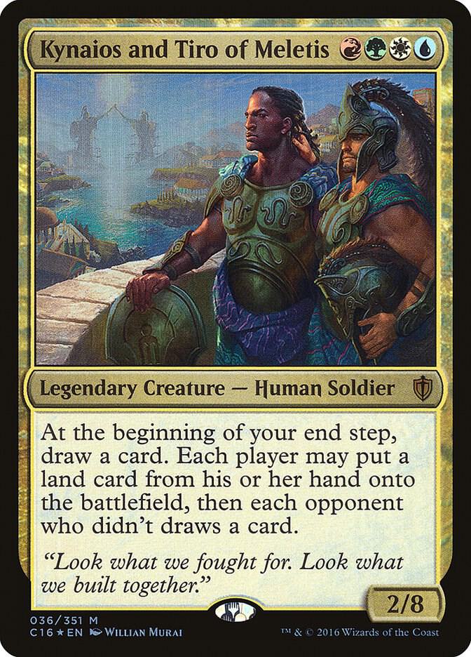 Kynaios and Tiro of Meletis (C16-M-FOIL) Light Play